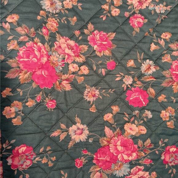 EUC Vera Bradley Large Quilted Greenbriar Pattern Button Up Jacket RETIRED 1987 - Picture 6 of 10